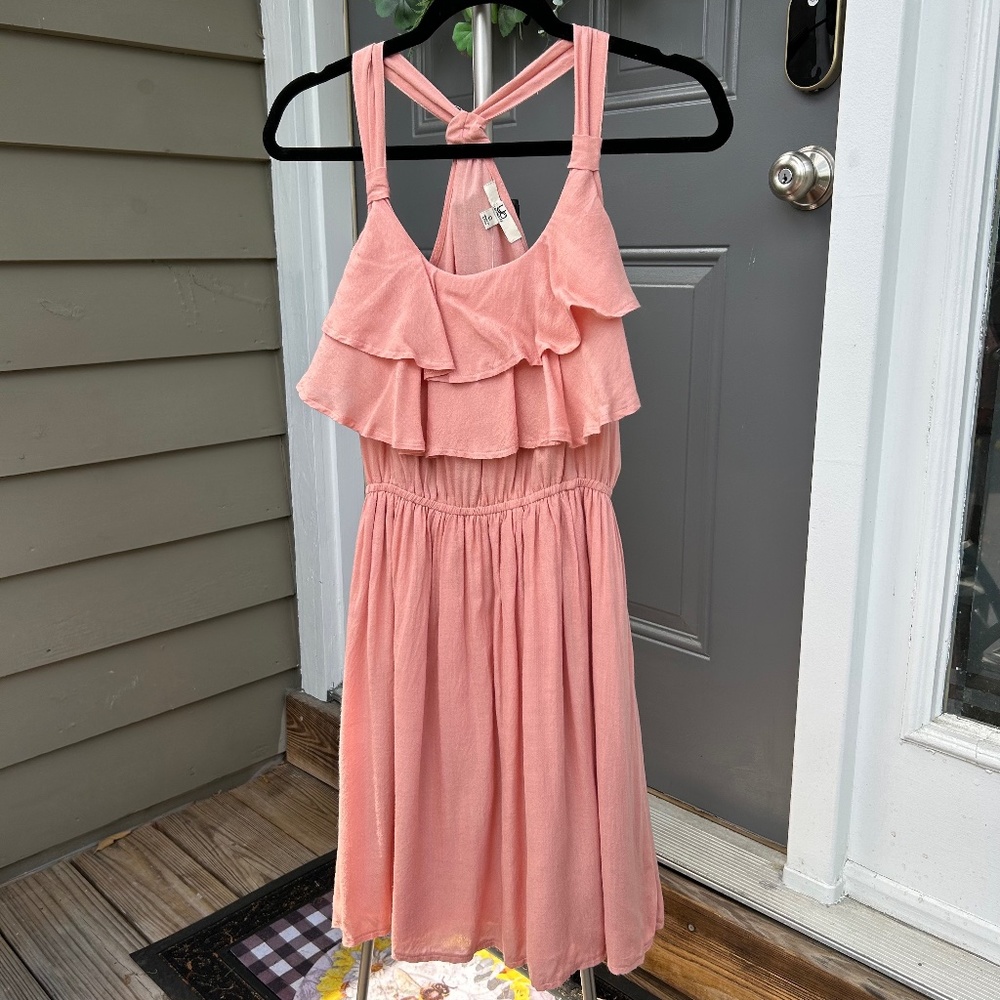 NEW Ya LA Flowy Summer Dress in Pink Sand